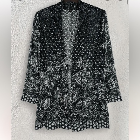 Flowy Open Front Blouse Size 4x - Picture 1 of 4